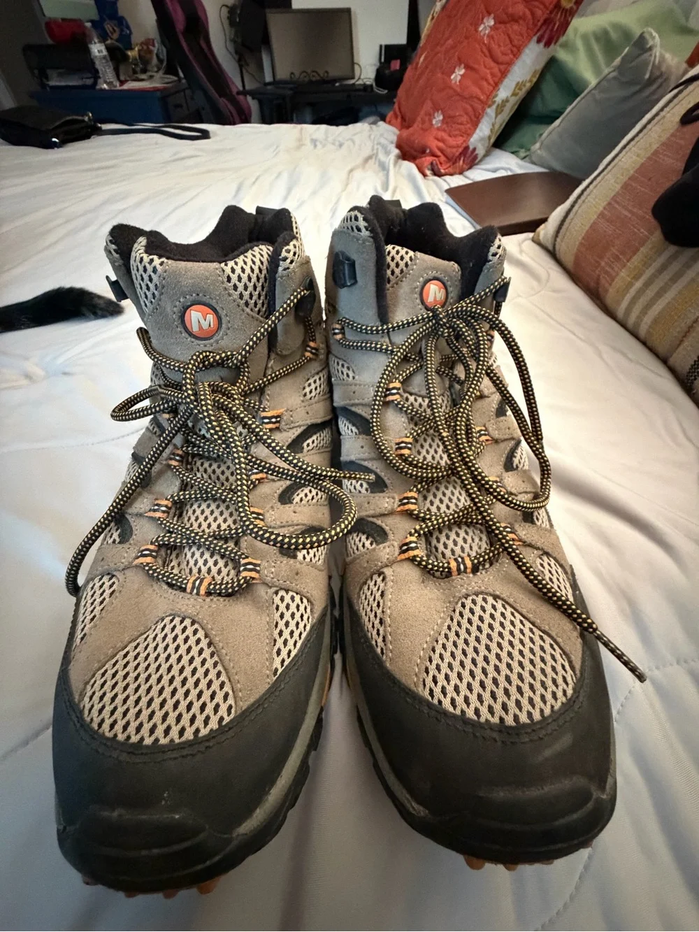 Merrell Men's Taupe and Black Rugged Trail Boots